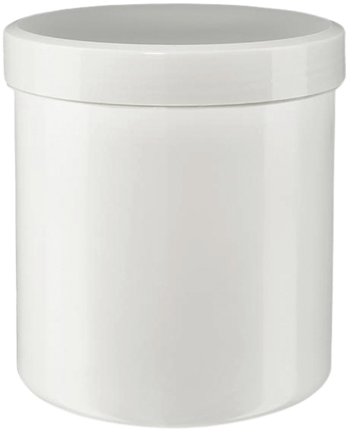 plastic pot met deksel 250 ml