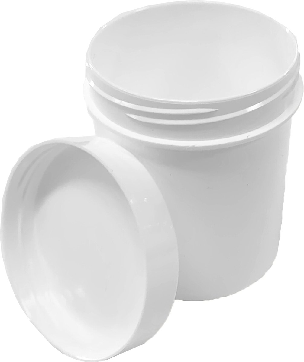 plastic potje met deksel 250 ml