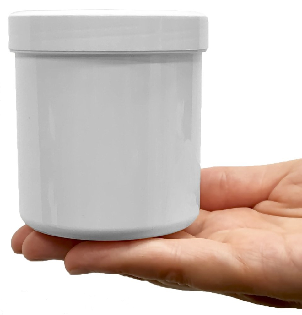 plastic potjes met deksel 250 ml 5 stuks