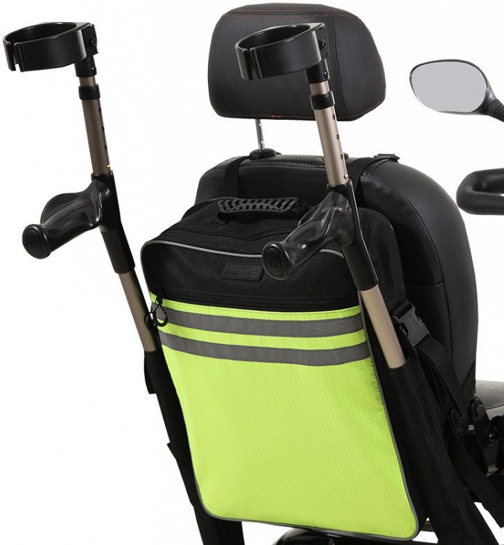 Scootmobiel tas Hi-Vis met stokhouder