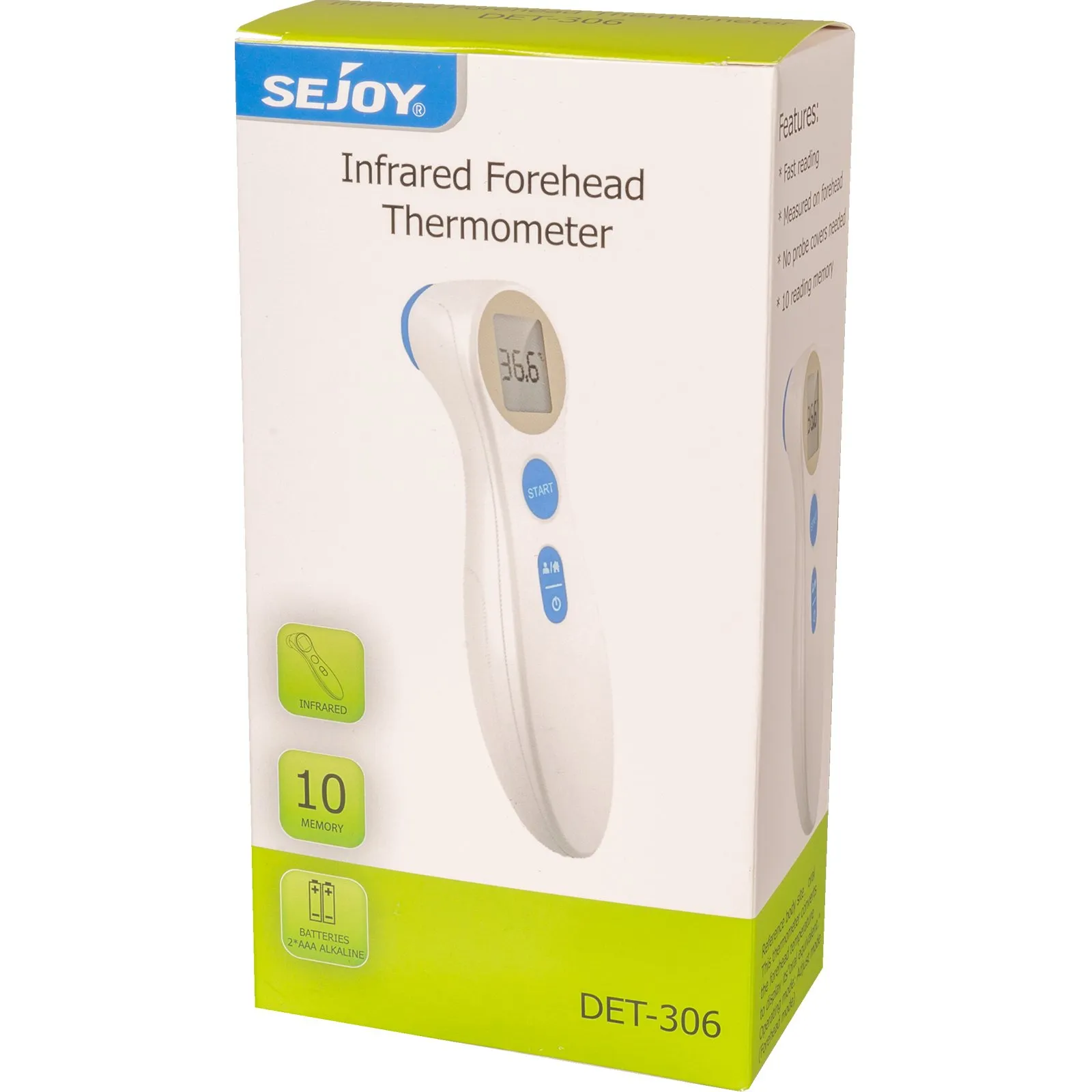 Infrarood thermometer voorhoofd contactloos