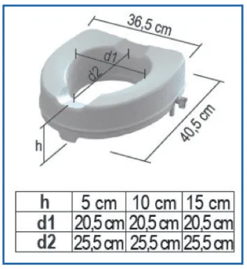 Toiletverhoger 15 cm