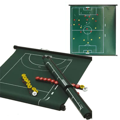 Coachbord magnetisch voetbal oprolbaar Cawila