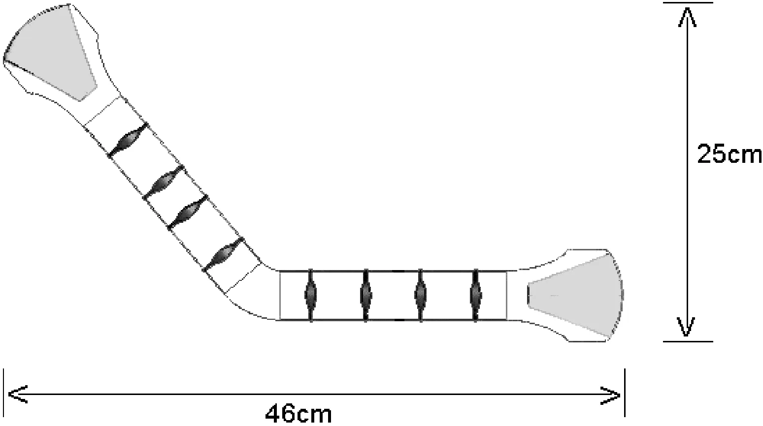 Wandbeugel Gehoekt 40 cm Prima